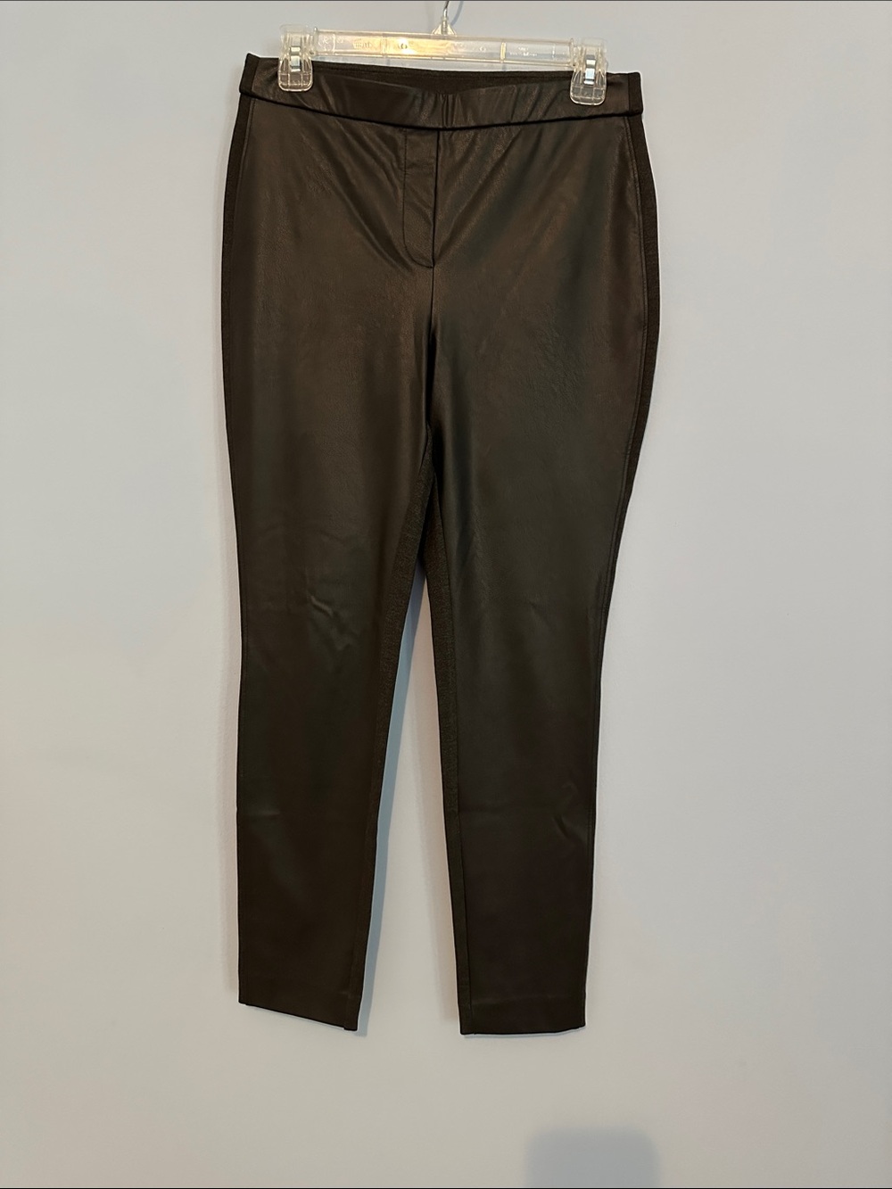 Chico's Black and Dark Grey Knit Leggings